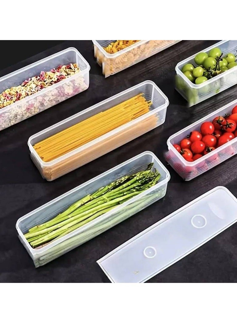6-Piece Stackable Plastic Containers with Lids - Fridge Safe Vegetable Storage for Onions/Garlic/Eggs - Reusable Kitchen Organizers (Hand Wash Only) - Image 4